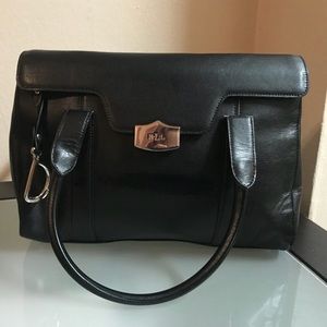 Ralph Lauren Black Leather Bag